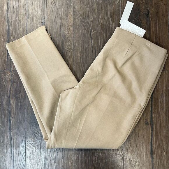 🆕 Chico’s SO SLIMMING So Slimming Juliet Ankle Pants In Tan SZ 2/12 - Picture 2 of 6